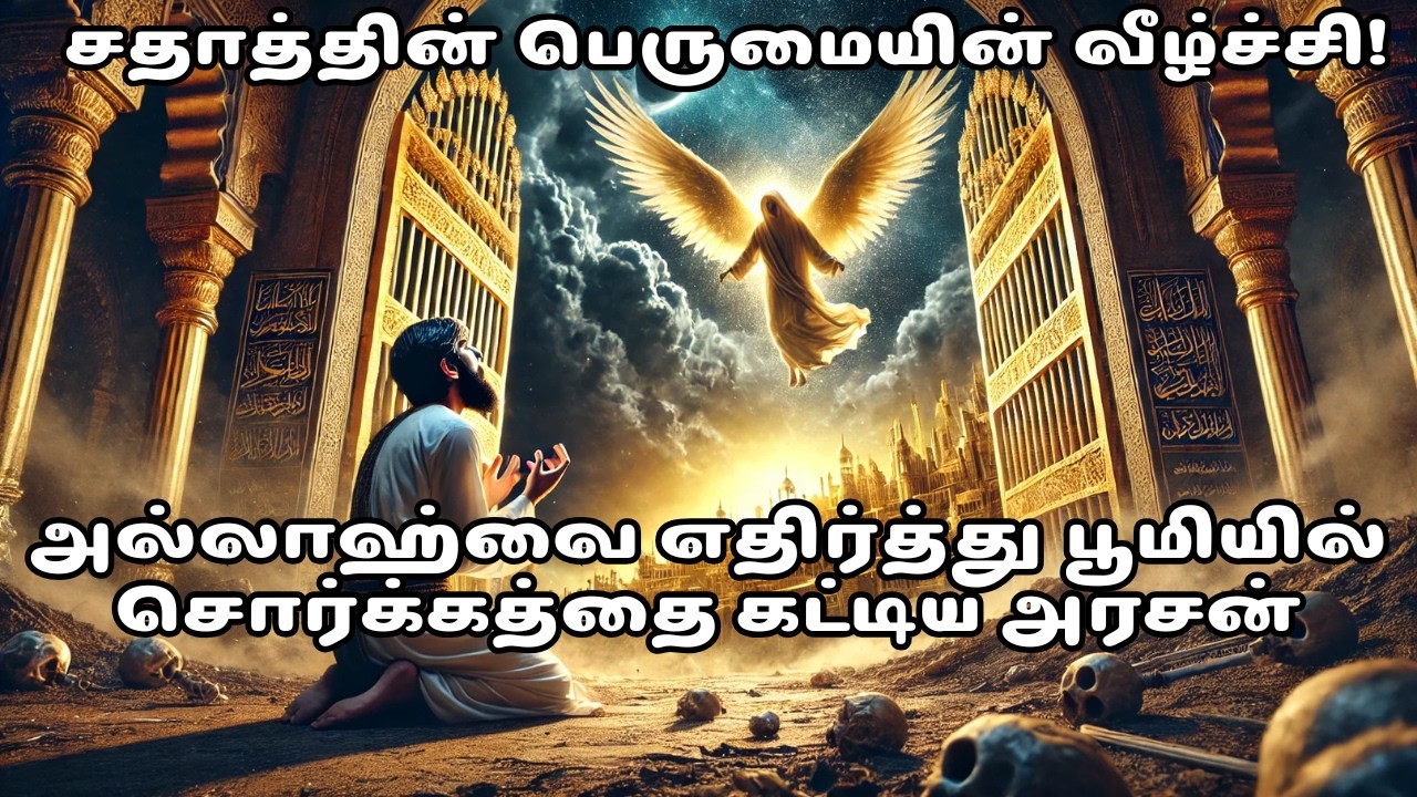 அல்லாஹ்வை எதிர்த்து பூமியில் சொர்க்கத்தை கட்டிய அரசன் | சதாத்தின் பெருமையின் வீழ்ச்சி! #tamilbayan