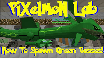 Pixelmon Lab: How To Spawn  New Green Boss Pokemon! (+ New Boss Drop Menu) (Minecraft Pokemon Mod)