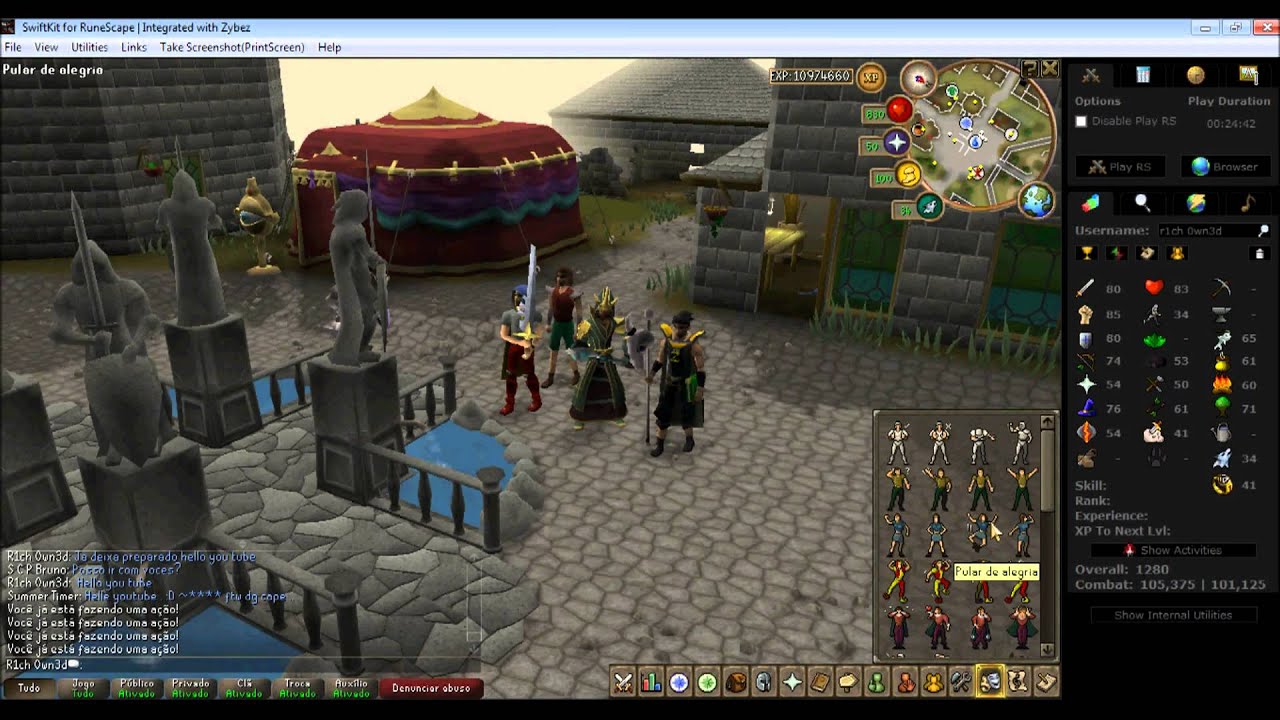 99 dung emote , 99 smith emote.