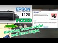 How to fix Paper jam on EPSON L120 | Blinking Power light and Error light