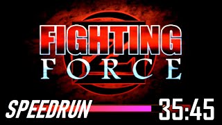 Fighting Force [PS1] Speedrun (Hawk - Easy) in 35:45