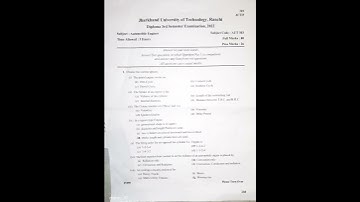 Jharkhand polytechnic Auto engine, 3rd semester previous year question2023#automobilengineer#ques