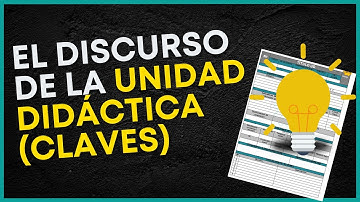 🧑🏻‍💻 El DISCURSO de la UNIDAD DIDÁCTICA (Claves para ser RECORDAD@)