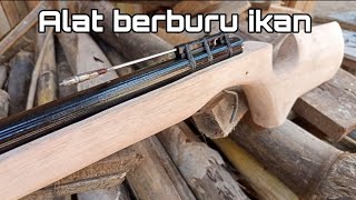 Homemade slingshot rifle for fishing / power full / Paser ikan