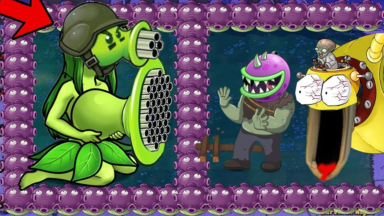 Gatling Pea Vs All Zombies Vs Giga Gargantuar Vs Dr Zomboss Plants Vs ...