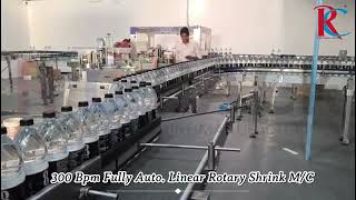 8-Track Auto. Shrink Wrapping Machine for 1000ml Round Bottles | High-Speed Water Packaging Line