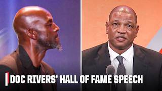 Doc Rivers delivers emotional Hall of Fame induction speech | NBA on ESPN