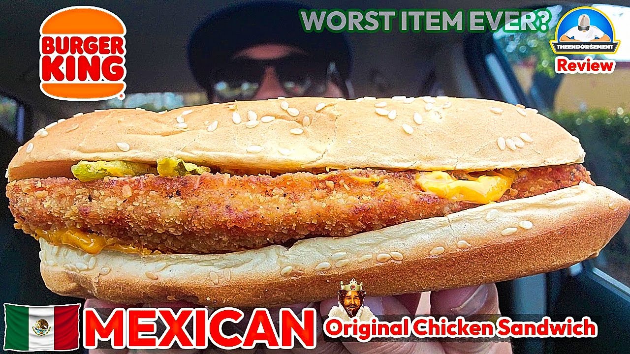 Burger King® Mexican Original Chicken Sandwich Review! 🍔👑🐔🤢 WORST