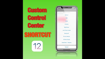 NEW Custom Control Center Shortcut iOS 12