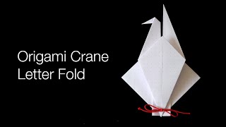 How To Fold Origami Crane Letter Fold Traditional