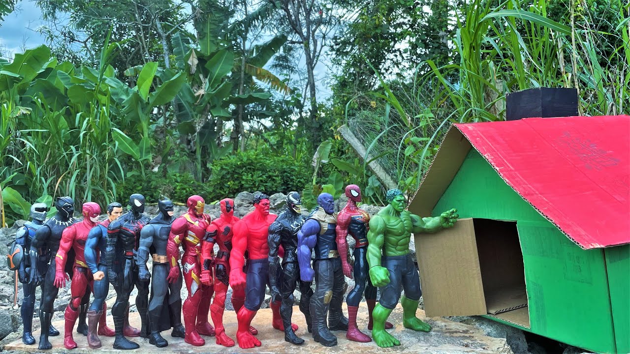 To find the AVENGERS SUPERHERO , MARVEL'S SPIDER MAN 2 HULK VS RED HULK, THANOS VS VENOM #2