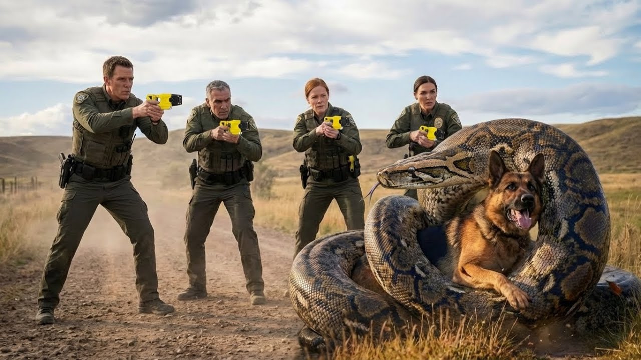 Courageous Rescue team save German Shepherd from Giant Snake’s Deadly Coils | Shocking Animal Rescue