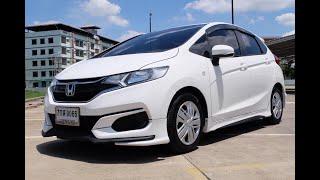 รีวิวใหม่ Honda Jazz GK 1.5S A/T Minorchange 2018 รถมือเดียว สีขาวสวย ชุดแต่งรอบคันหล่อๆ *รับเทิร์น*