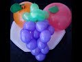 Como hacer frutas en globos