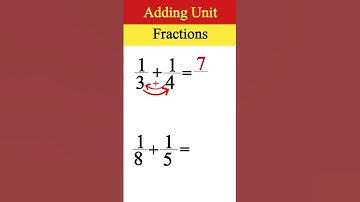 💯🤯 Adding Unit Fractions #shorts #unit #fraction #addition #like #maths #additionfractions