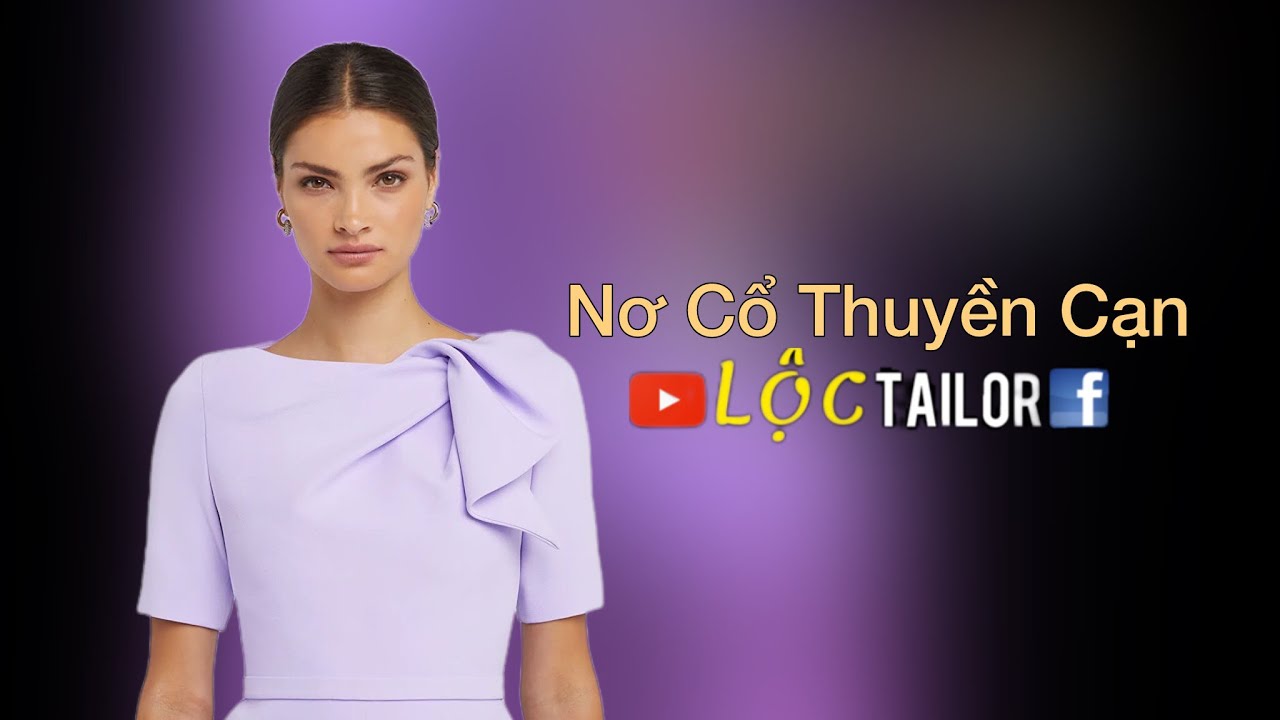 Nơ cổ thuyền cạn |Lộc Tailor| Cùng làm rập #100