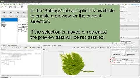 Supervised Classification GUI Generate Preview