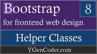 Bootstrap CSS #8: Contextual Color and Background, Quick Floats, Showing and Hiding Element