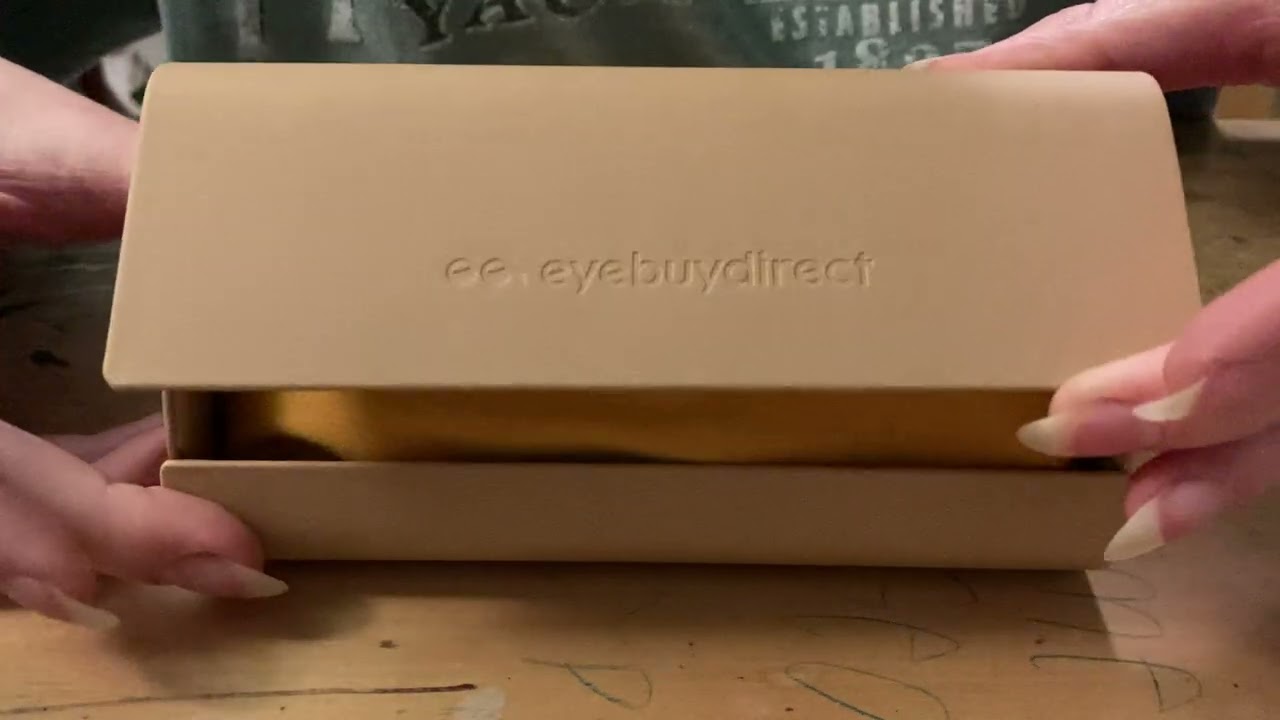 asmr | unbox my new glasses with me!