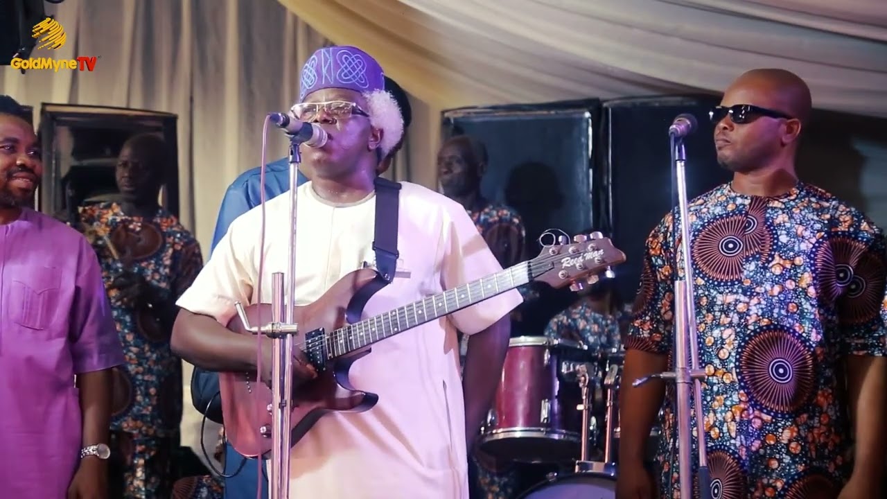 LEGENDARY EBENEZER OBEY'S SON TOLU OBEY VIBES AT THE 70TH BIRTHDAY OF CHIEF MRS  DARE TITILAYO