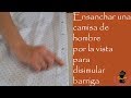 Ensanchar camisa de hombre por la vista para disimular barriga