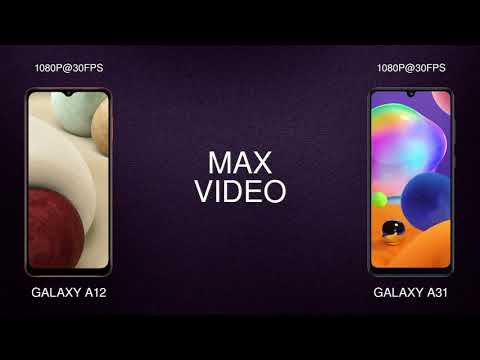 Samsung Galaxy A12 vs Samsung Galaxy A31 comparison