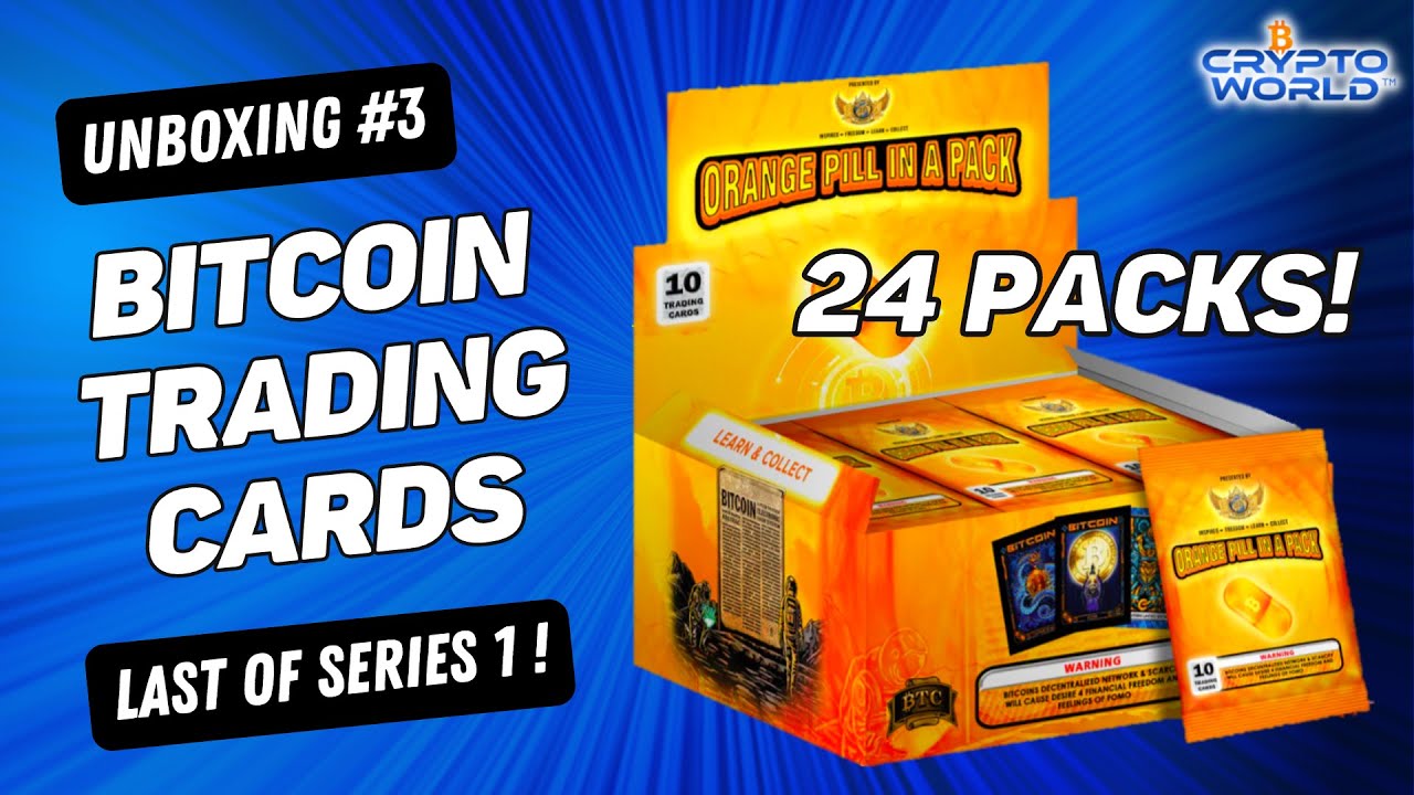 Opening The BOX!!! 24 Packs of BTC Trading Cards | w/ Crypto Viking
