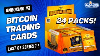 Opening The BOX!!! 24 Packs of BTC Trading Cards | w/ Crypto Viking