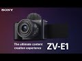 Sony ZV-E1 – The ultimate content creation experience
