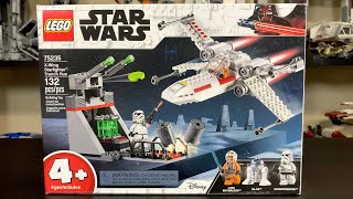LEGO Star Wars 2019 X-Wing Starfighter Trench Run Review! Set 75235!