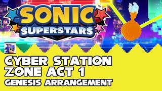 Sonic Superstars - Cyber Station Zone Act 1 Genesis Arr. (YM2612,SN76489)
