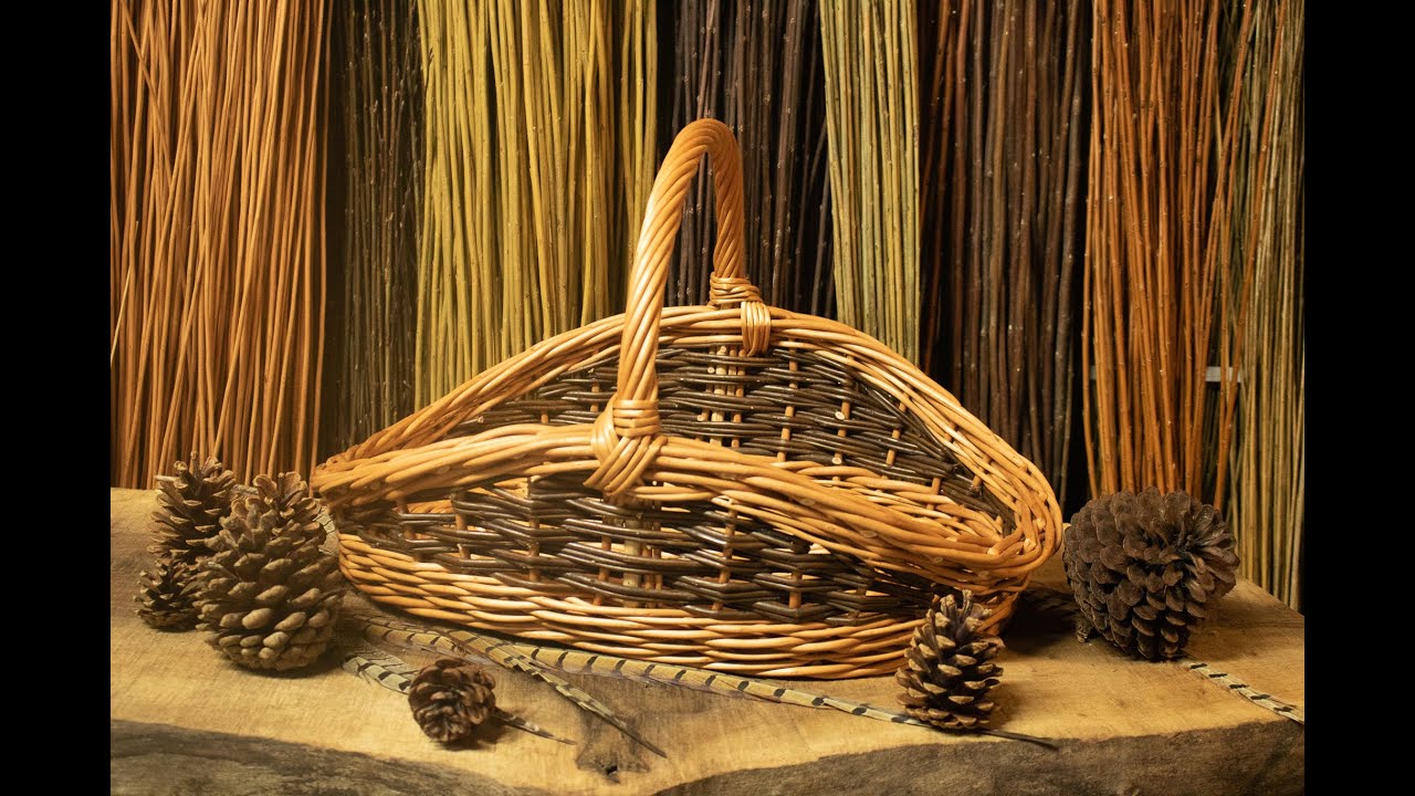 willow basket making - underfoot oval base