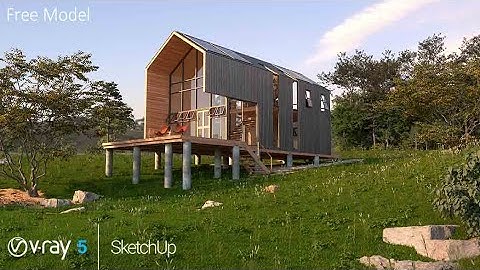 Vray for Sketchup | Exterior Visualization 11 | Off grid house part 1