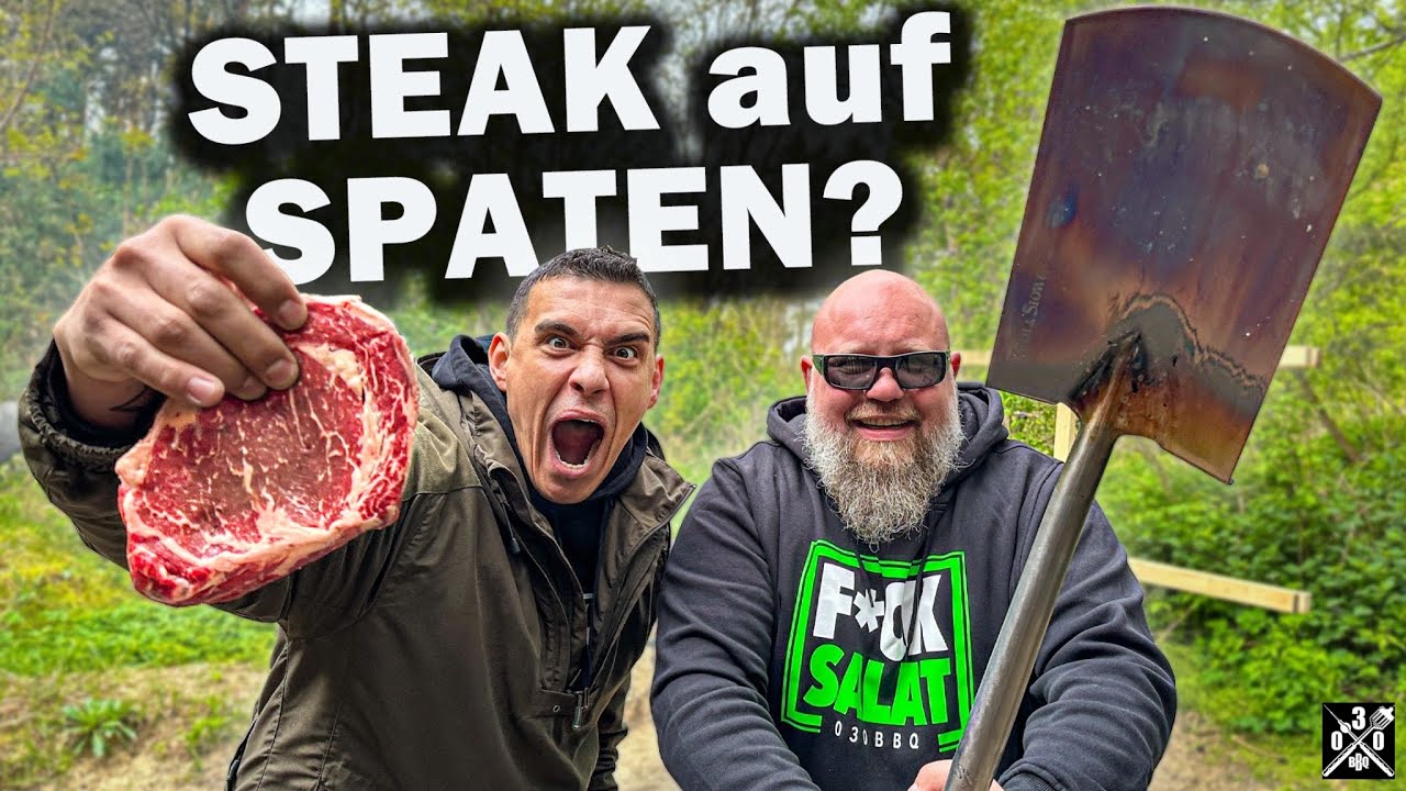 Steak auf dem Spaten | Katastrophe ? @SurvivalMattin Testet - 030 BBQ