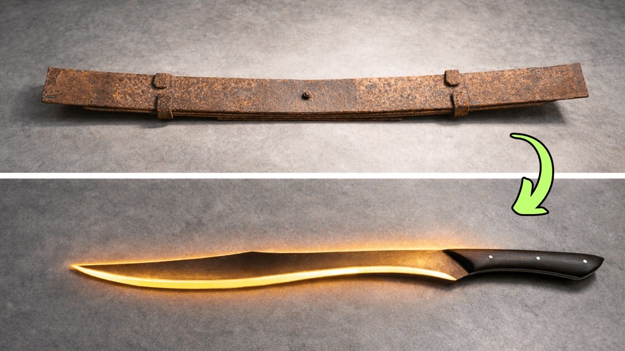 From Rusted Leaf Spring to Elven Short Sword (LOTR Inspired)