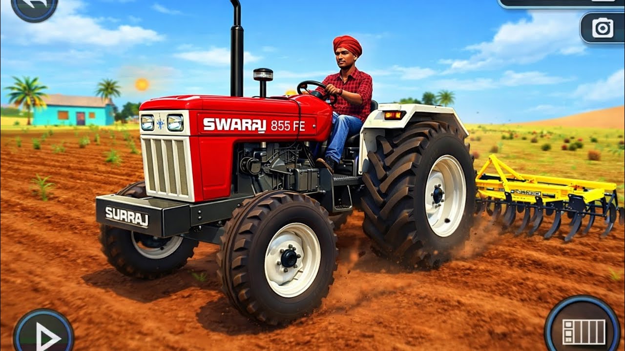 MODERN TRACTOR FARMING DRIVING ||INDIAN VEHICLES SIMULATOR 3D GAME ||ANDROID GAMEPLAY ||NEW UPDATE 