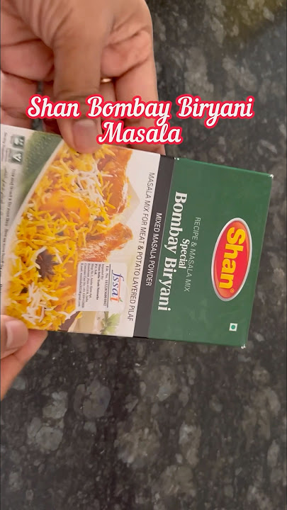 SHAN BOMBAY BIRYANI MASALA #shortsfeed #shorts #shanbombaybiryani