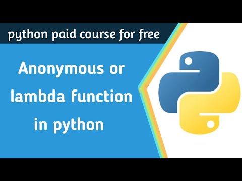 Anonymous function in python python tutorial for beginners #15