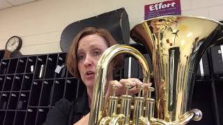 Concert B flat Major Scale on tuba