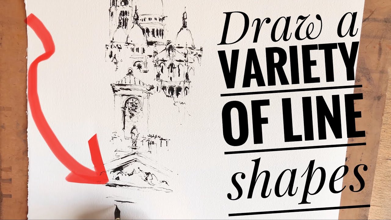 Lines with various shapes/Essential skills for sketching/Never the same