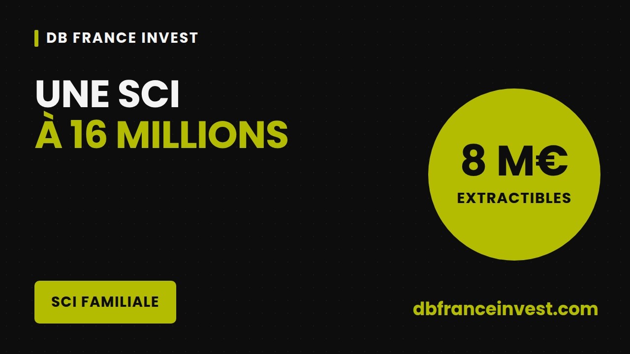 SCI familiale à 16 M€ : 8 millions extractibles