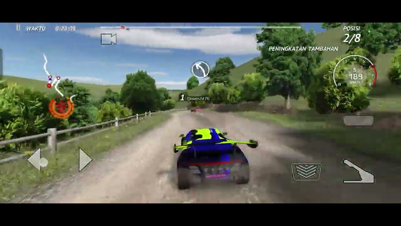 Balap mobil di games rally fury (