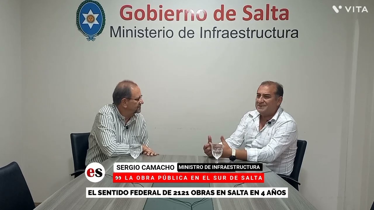 Qué pasará con la obra pública en Salta: Entrevista al ministro de Infraestructura, Sergio Camacho