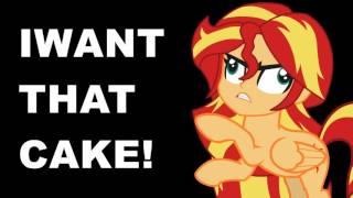 Sunset Shimmers Wants Cake