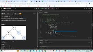 Leetcode 250. Count Univalue Subtrees (tree)