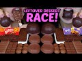 ASMR LEFTOVER DESSERT RACE! MALTESERS, CHOCOLATE COVERED MARSHMALLOWS, MILKA CAKE, KINDER, ICE CREAM