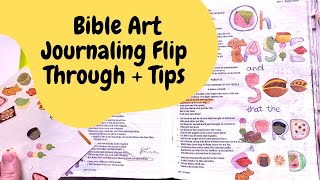Bible art journaling in the Psalms: Tips to staying inspired