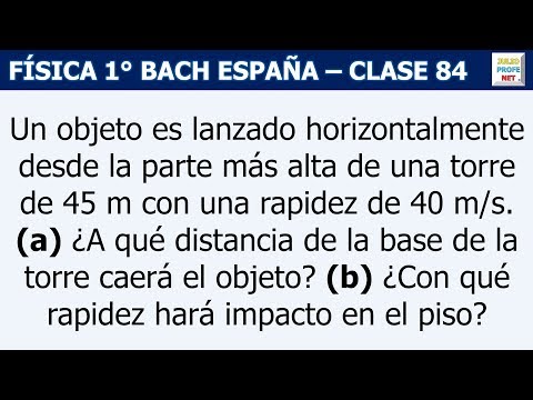 84. MOVIMIENTO DE PROYECTILES (Ejercicio 5)