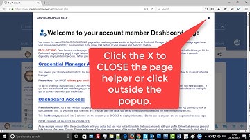 Credential Manager Dashboard Intro