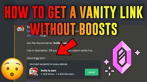How to get a Vanity URL without boosts (discord)